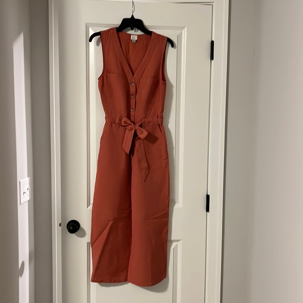 Burnt orange jumpsuit